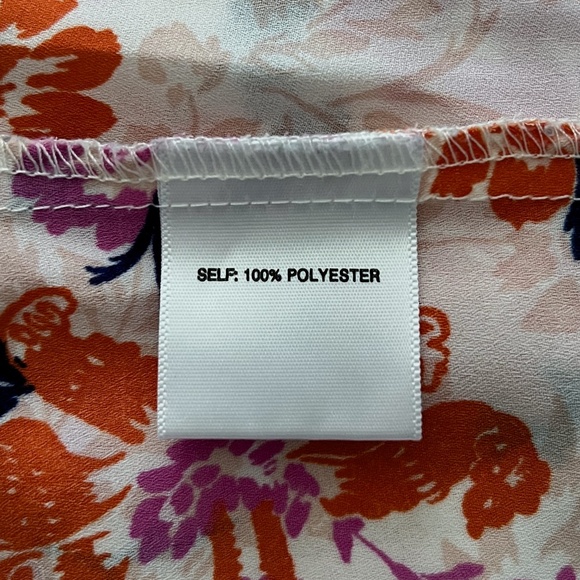 Rose + Olive Blush Pink Floral Print Three Quarter Sleeve Blouse - Picture 4 of 4